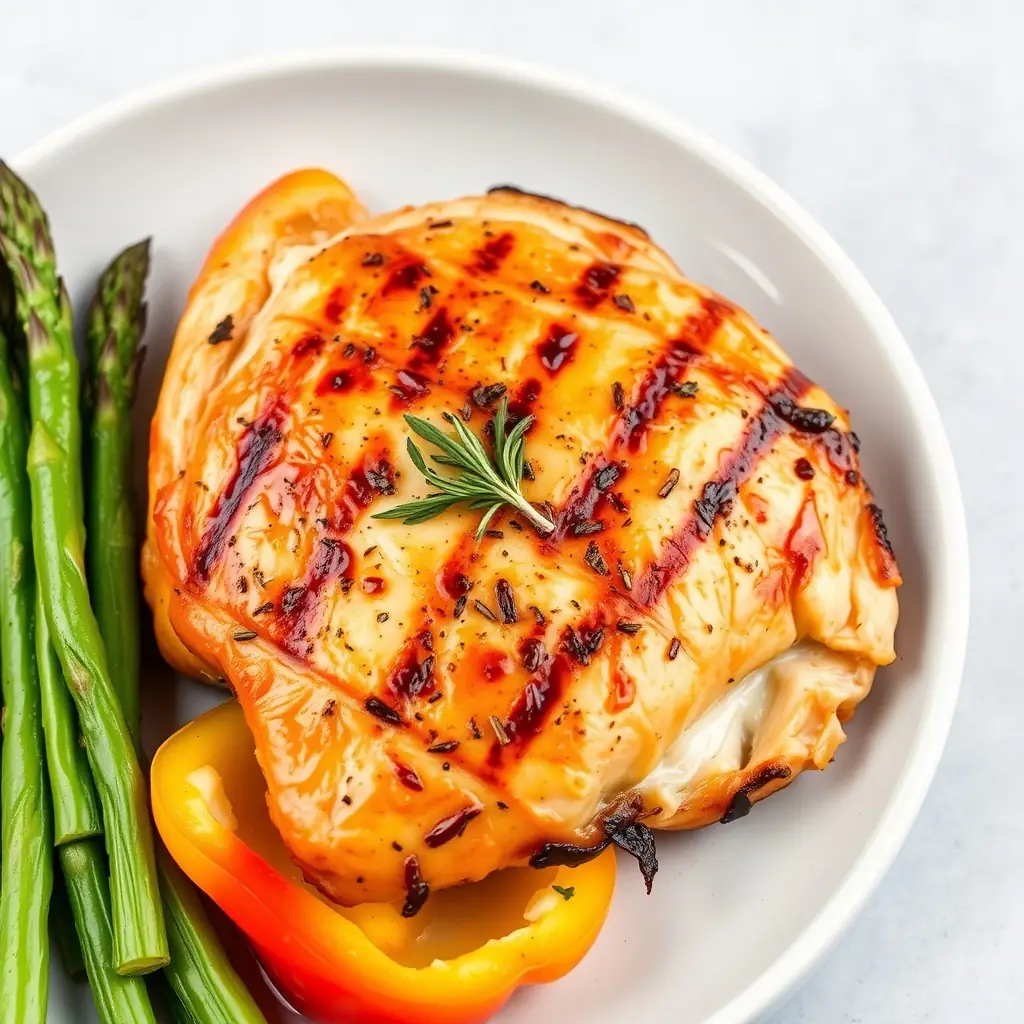 Grilled Chicken with Seasonal Veggies